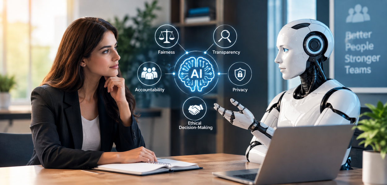 أخلاقيات الذكاء الاصطناعي واتخاذ القرارات المسؤولة في دورات تدريب الموارد البشرية